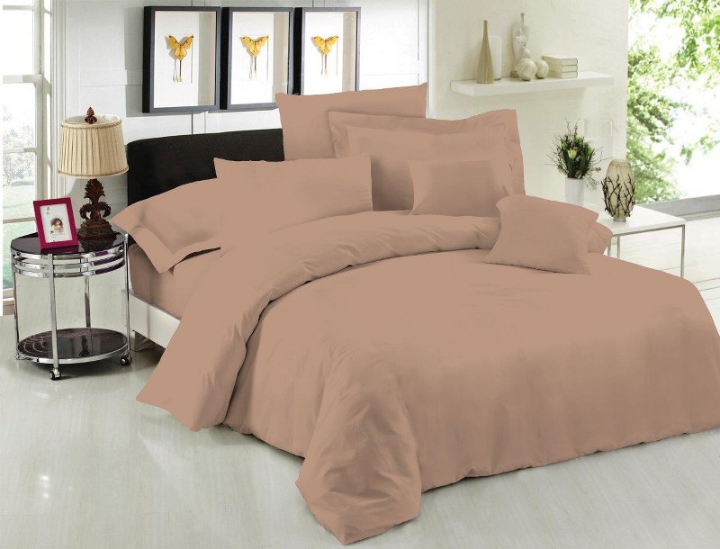 Σεντόνι Μεμονωμένο Polycotton Μονόχρωμο Ημίδιπλο Με Λάστιχο 120x200+35εκ. Le Blanc Light Brown (Τύπος κατωσέντονου: Με Λάστιχο, Ύφασμα: 50%Cotton-50%Polyester, Χρώμα: Καφέ, Μέγεθος: Ημίδιπλα ) - Le Blanc - 7005981-11